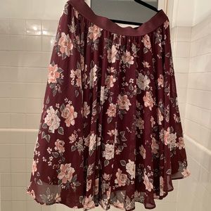 Floral Swing Skirt